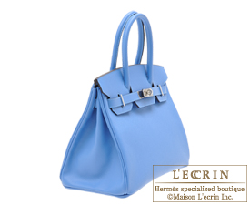 Hermes　Birkin bag 30　Blue paradise　Epsom leather　Silver hardware
