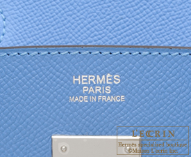 Hermes　Birkin bag 30　Blue paradise　Epsom leather　Silver hardware