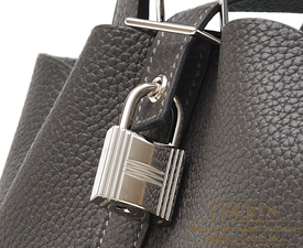 Hermes　Picotin Lock bag GM　Graphite　Clemence leather　Silver hardware
