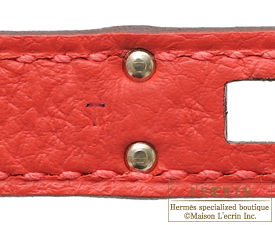 HERMES Rouge Pivoine Birkin 25cm