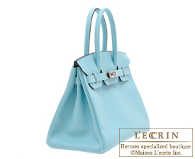 Hermes　Birkin bag 30　Blue atoll　Epsom leather　Silver hardware