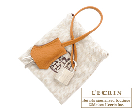 Hermes　Birkin bag 30　Caramel　Togo leather　Silver hardware