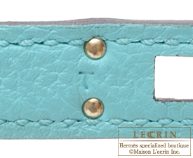 Hermes　Birkin bag 25　Blue atoll　Togo leather　Silver hardware