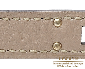 Hermes　Kelly bag 25　Gris Tourterelle　Togo leather　Silver hardware