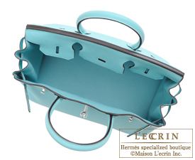 Hermes　Birkin bag 30　Blue atoll　Togo leather　Silver hardware