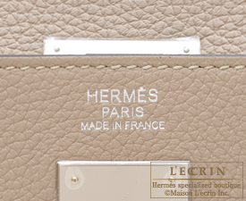 Hermes　Kelly bag 32　Gris Tourterelle　Togo leather　Silver hardware