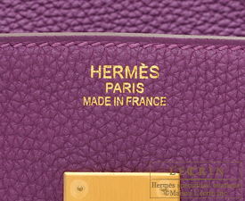 Hermes　Birkin bag 35　Anemone　Togo leather　Matt gold hardware