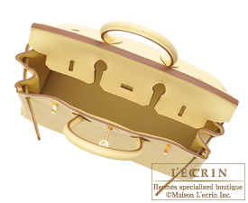 Hermes　Birkin bag 25　Jaune poussin　Swift leather　Gold hardware