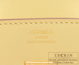 HERMES BIRKIN 25 JAUNE POUSSIN swift leather gold hardware at 1stDibs