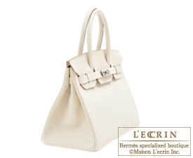 Hermes　Birkin bag 30　Craie　Epsom leather　Silver hardware