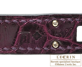 Hermes　Birkin bag 25　Cassis　Niloticus crocodile skin　Silver hardware