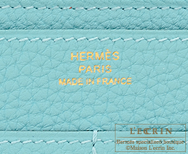 Hermes　Dogon GM　Blue atoll　Togo leather　Gold hardware