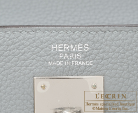 Hermes　Kelly bag 32　Retourne　Blue glacier　Togo leather　Silver hardware