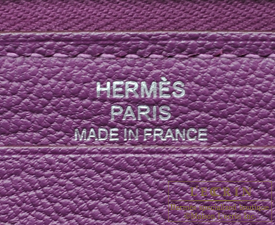 Hermes　Azap long　Anemone　Togo leather　Silver hardware