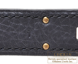 Hermes　Kelly bag 28　Blue indigo　Togo leather　Gold hardware