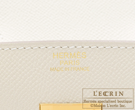 Hermes　Birkin bag 30　Craie　Epsom leather　Gold hardware
