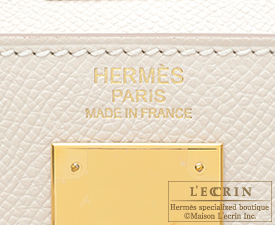 Hermes　Kelly bag 32　Craie　Epsom leather　Gold hardware