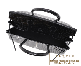 Hermes　Birkin bag 30　Black　Niloticus crocodile skin　Silver hardware