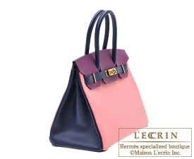 Hermes　Birkin bag 30　Rose confetti/Anemone/Blue saphir　Epsom leather　Gold hardware