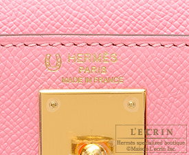 Hermes　Kelly bag 28　Rose confetti/Anemone　Epsom leather　Gold hardware