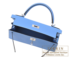 Hermes　Kelly bag 28　Blue paradise　Epsom leather　Silver hardware