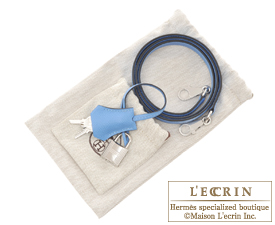 Hermes　Kelly bag 28　Blue paradise　Epsom leather　Silver hardware