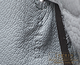 Hermes　Kelly bag 25　Blue glacier　Togo leather　Silver hardware