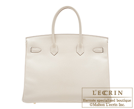 Hermes　Birkin bag 35　Craie　Epsom leather　Gold hardware 