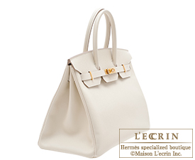 Hermes Nata Off White Epsom Constance 18cm Craie Shoulder Bag