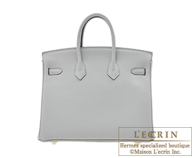Hermes　Birkin bag 25　Blue glacier　Togo leather　Gold hardware
