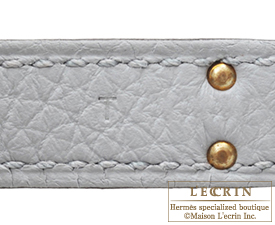 Hermes　Birkin bag 25　Blue glacier　Togo leather　Gold hardware