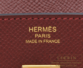 Hermes　Birkin bag 25　Rouge H　Epsom leather　Gold hardware