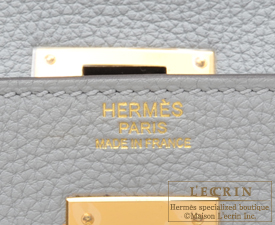 Hermes　Kelly bag 32　Retourne　Blue glacier　Togo leather　Gold hardware