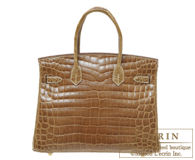 Hermes　Birkin bag 30　Ficelle　Niloticus crocodile skin　Gold hardware