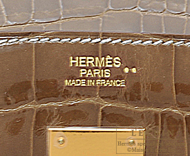Hermes　Birkin bag 30　Ficelle　Niloticus crocodile skin　Gold hardware