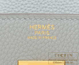 Hermes　Birkin bag 30　Blue glacier　Togo leather　Gold hardware