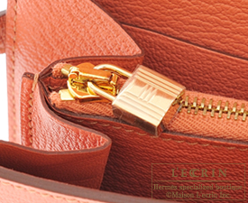 Hermes　Kelly wallet long　Rose tea　Chevre myzore goatskin　Gold hardware