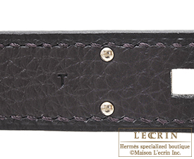 Hermes　Birkin bag 35　Prunoir　Clemence leather　Silver hardware