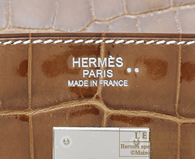 Hermes　Birkin bag 30　Ficelle　Niloticus crocodile skin　Silver hardware