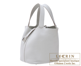 Hermes　Picotin Lock bag GM　Pearl grey　Clemence leather　Silver hardware