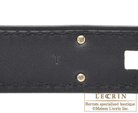 Hermes　Kelly bag 32　Black　Sombrero leather　Silver hardware
