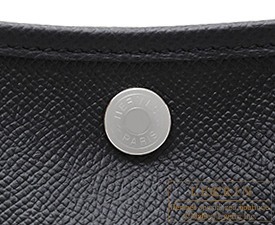 Hermes　Garden Party bag 30/TPM　Black　Epsom leather　Silver hardware