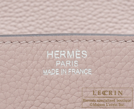 Hermes　Birkin bag 35　Glycine　Clemence leather　Silver hardware