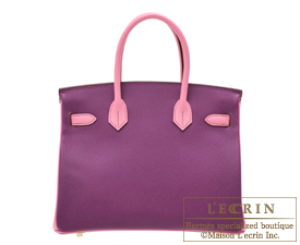 Hermes　Birkin bag 30　Anemone/Pink　Epsom leather　Gold hardware