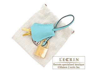 Hermes　Birkin bag 25　Blue atoll　Togo leather　Gold hardware