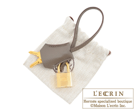 Hermes　Birkin bag 30　Etain　Epsom leather　Gold hardware