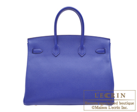 Hermes　Birkin bag 35　Blue electric　Epsom leather　Gold hardware