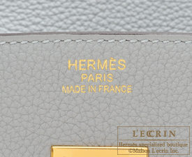 Hermes　Birkin bag 35　Blue glacier　Togo leather　Gold hardware