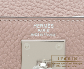 Hermes　Kelly bag 28　Glycine　Clemence leather　Silver hardware