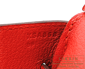 Hermes　Birkin bag 30　Rouge tomate　Clemence leather　Gold hardware